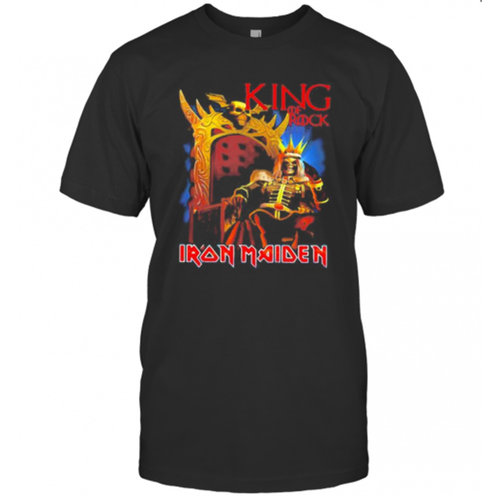 Iron Maiden Band Skeleton King Of Rock T-Shirt